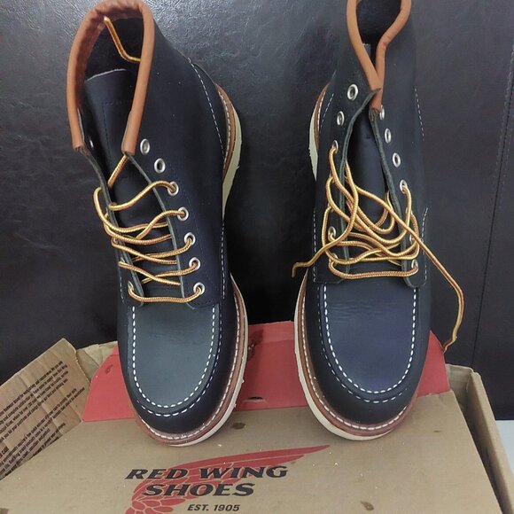 Red wing shoes navy 6" MOC size 10 FOR Men - Picture 3 of 11